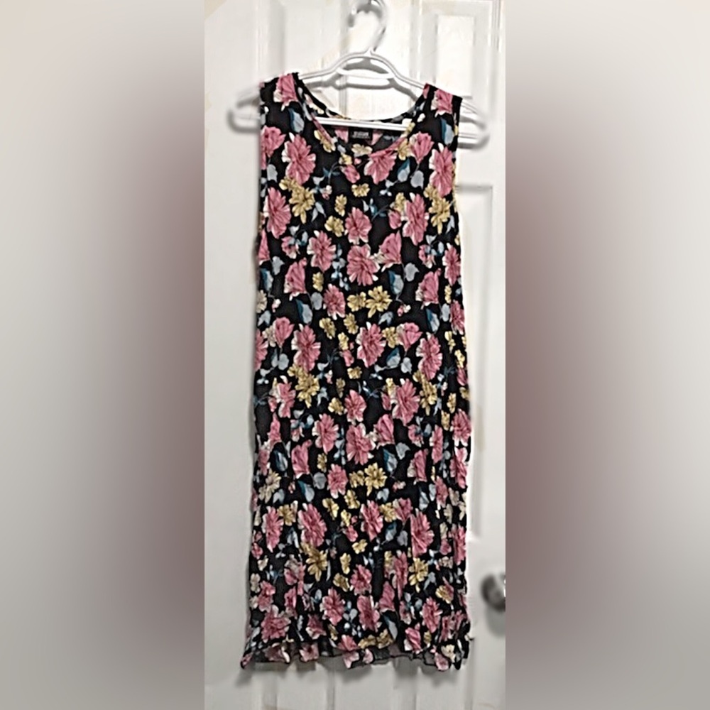 Black Floral Print dress